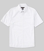 Michael Kors Slim Fit Bow Tie Print Short Sleeve Woven Shirt