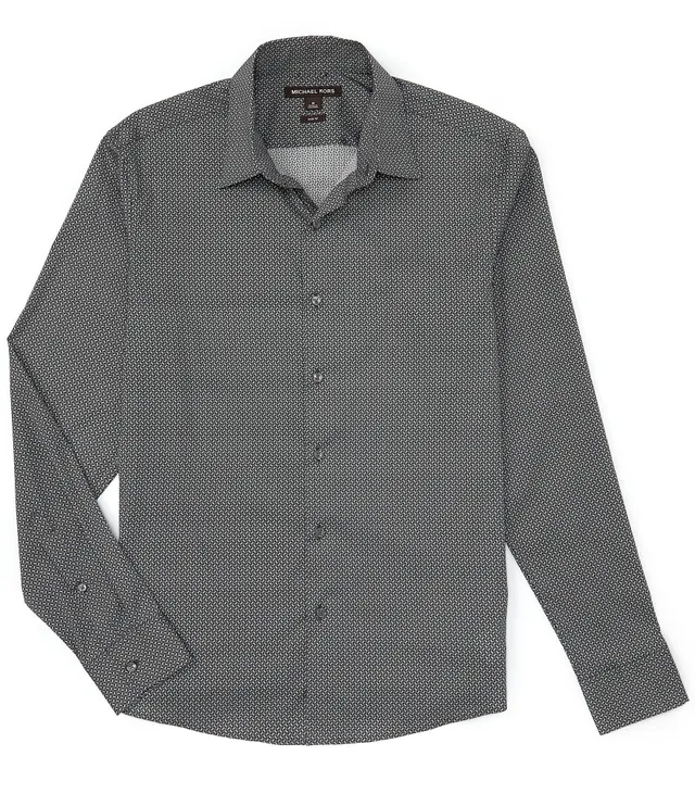 Michael Kors Slim-Fit Stretch Long Sleeve Woven Shirt