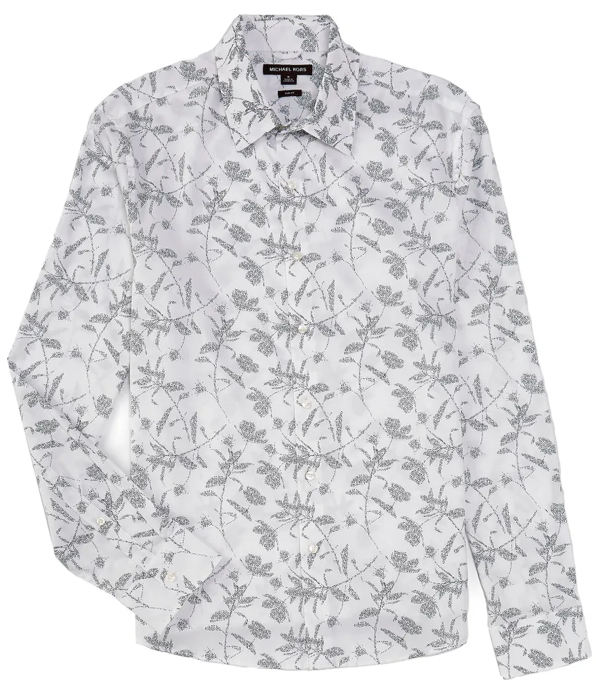 MICHAEL KORS : Stretch Long Sleeve Cotton Shirt ! Jaf Prêt-à-Porter