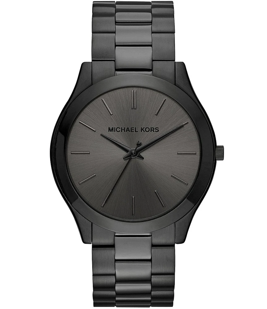 Michael Kors Slim Runway Black Analog Bracelet Watch