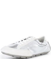 Michael Kors Susie Metallic Leather Trainer Sneakers