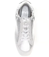 Michael Kors Susie Metallic Leather Trainer Sneakers