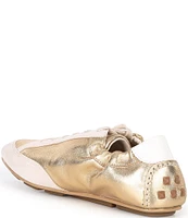 Michael Kors Susie Metallic Leather Trainer Sneakers