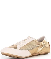 Michael Kors Susie Metallic Leather Trainer Sneakers