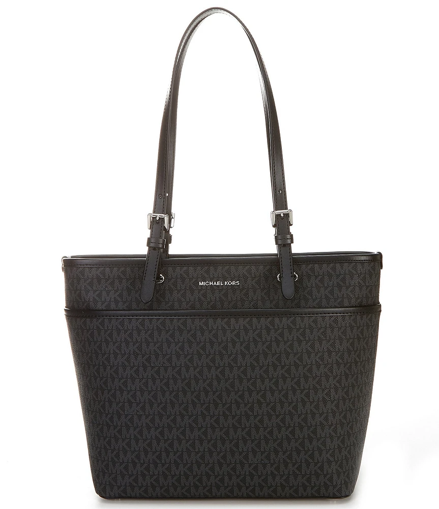 Michael Kors Winston Medium Top Zip Pocket Logo Tote Bag