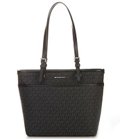 Michael Kors Winston Medium Top Zip Pocket Logo Tote Bag