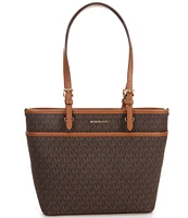 Michael Kors Winston Medium Top Zip Pocket Logo Tote Bag