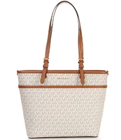 Michael Kors Winston Medium Top Zip Pocket Logo Tote Bag