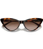 Michael Kors Women's Dark Tortoise Harbour Island 56mm Cat Eye Sunglasses