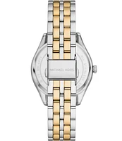 Michael Kors Women's Harlowe Two Tone Stainless Steel Crystal Bracelet Watch