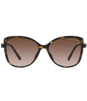 Michael Kors Women's Malta 57mm Butterfly Sunglasses