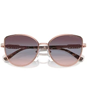 Michael Kors Women's MK1144B 56mm Cat Eye Sunglasses