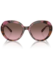 Michael Kors Women's MK2214U 56mm Tortoise Round Sunglasses