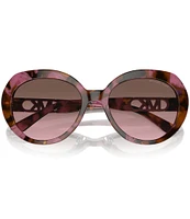 Michael Kors Women's MK2214U 56mm Tortoise Round Sunglasses