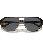 Michael Kors Women's MK2219U 57mm Tortoise Aviator Sunglasses