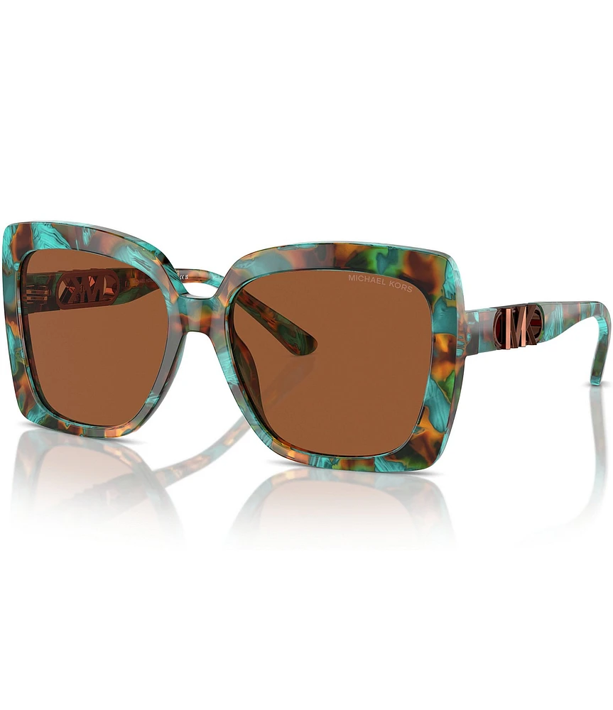 Michael Kors Women's Teal MK2213 57mm Square Sunglasses