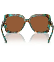 Michael Kors Women's Teal MK2213 57mm Square Sunglasses