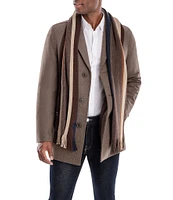 Michael Kors Wool Blend Car Coat With Scarf