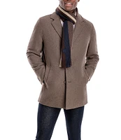 Michael Kors Wool Blend Car Coat With Scarf