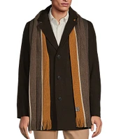 Michael Kors Wool Blend Car Coat With Scarf