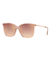 Michael Kors Women's Zermatt Mirrored Square 61mm Polarized Sunglasses