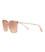 Michael Kors Women's Zermatt Mirrored Square 61mm Polarized Sunglasses