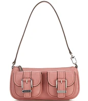 Michael Kors Zoe Small Convertible Buckled Dual Pocket Pouchette