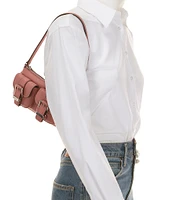 Michael Kors Zoe Small Convertible Buckled Dual Pocket Pouchette