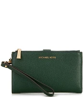 Michael Kors Adele Double Zip Gold Tone Wristlet