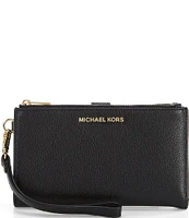 Michael Kors Adele Double Zip Gold Tone Wristlet