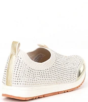 Michael Kors Girls' Allie Sock Crystal Slip-On Sneakers (Youth)