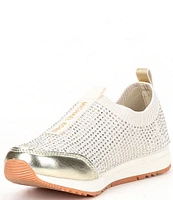 Michael Kors Girls' Allie Sock Crystal Slip-On Sneakers (Youth)