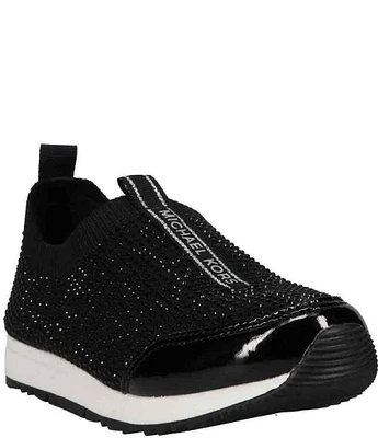 Michael Kors Girls' Allie Sock Crystal Slip-On Sneakers (Youth)