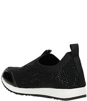 Michael Kors Girls' Allie Sock Crystal Slip-On Sneakers (Youth)