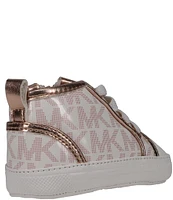 MICHAEL Michael Kors Girls' Baby Split Hi-Top Sneaker Crib Shoes (Infant)