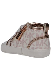 MICHAEL Michael Kors Girls' Baby Split Hi-Top Sneaker Crib Shoes (Infant)