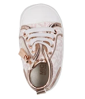 MICHAEL Michael Kors Girls' Baby Split Hi-Top Sneaker Crib Shoes (Infant)