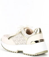 Michael Kors Girls' Cosmo Maddy Glitter Logo Chunky Sneakers (Youth)