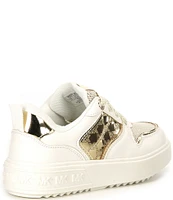 MICHAEL Michael Kors Girls' Emmet Rumi Metallic Detail Sneakers (Toddler)