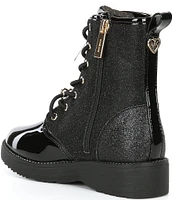 MICHAEL Michael Kors Girls' Haskell Heart Patent Glitter Booties (Youth)