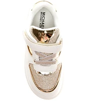 MICHAEL Michael Kors Girls' Jem Rumi Metallic Detail Sneakers (Toddler)