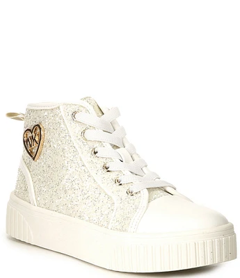 MICHAEL Michael Kors Girls' Jem Split Hi-Top Glitter Sneakers (Toddler)