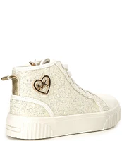 MICHAEL Michael Kors Girls' Jem Split Hi-Top Glitter Sneakers (Toddler)