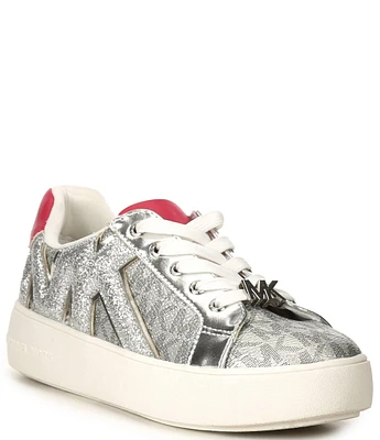 MICHAEL Michael Kors Girls' Jordana Airin Glitter Logo Sneakers (Toddler)