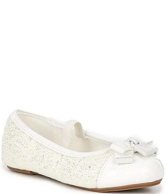 MICHAEL Michael Kors Girls' Kenya Glitter Lock Ballet Flats (Infant)