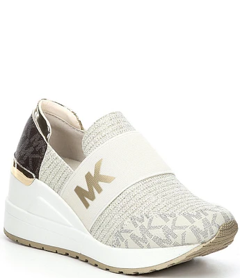 MICHAEL Michael Kors Girls' Neo Flex Logo Detail Slip-On Wedge Sneakers (Youth)