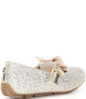 MICHAEL Michael Kors Girls' Rover Harin Glitter Bow Ballet Flats (Infant)