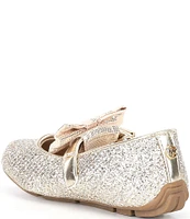 MICHAEL Michael Kors Girls' Rover Harin Glitter Bow Ballet Flats (Infant)