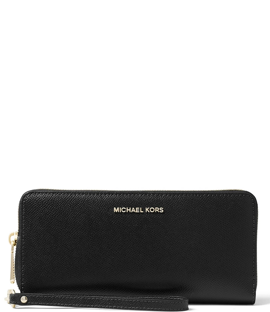 Michael Kors Jet Set Continental Multifunction Phone Gold-Tone Wristlet