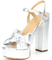 MICHAEL Michael Kors Josie Knotted Ankle Strap Platform Dress Sandals